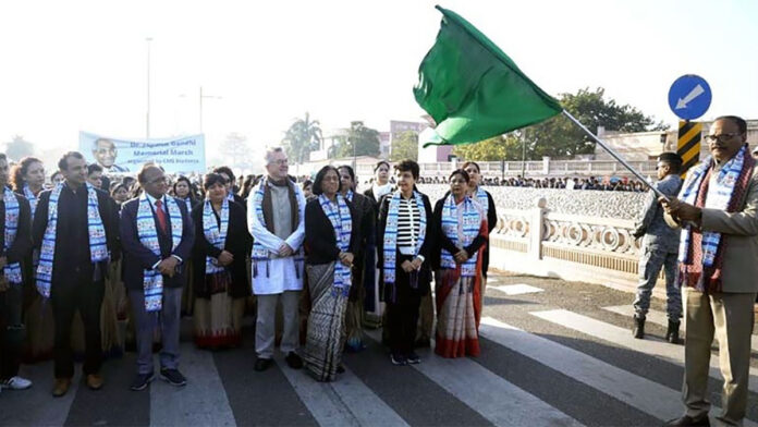 Deputy CM Brijesh Pathak in Remembrance March