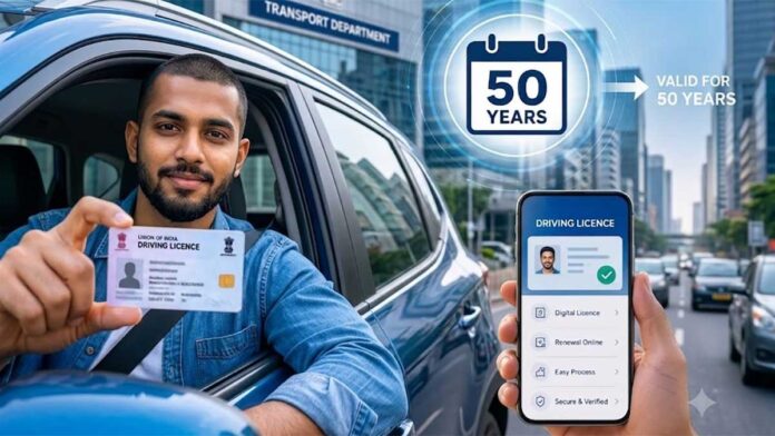 Driving License New Rules में 20 नहीं 50 साल तक वैलिड हो सकता है DL; करोड़ों वाहन चालकों को मिलेगा फायदा